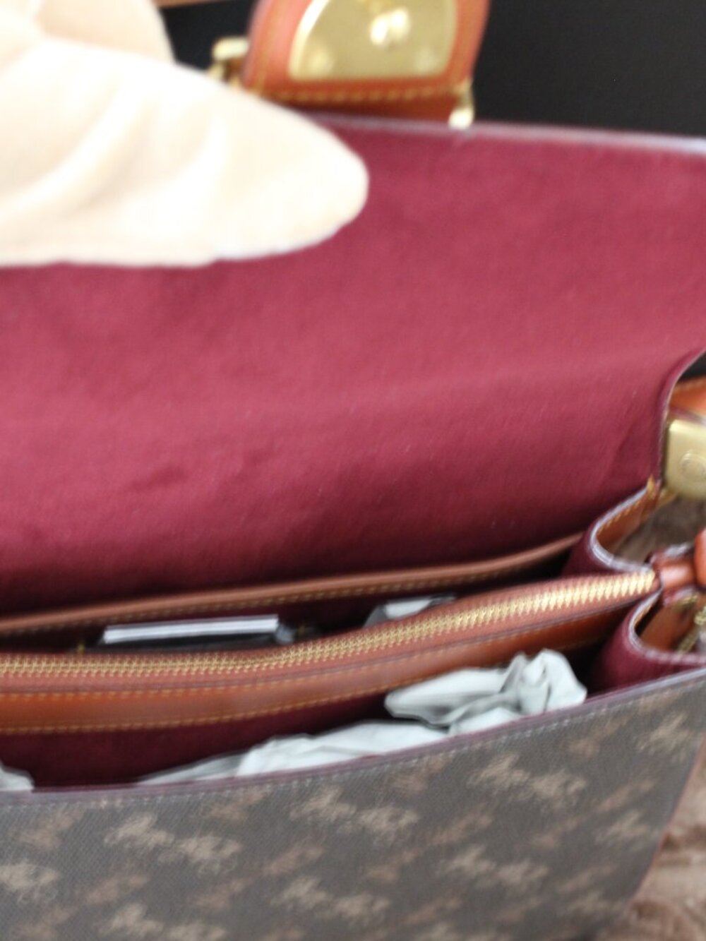 Coach Signature Carriage Coated Canvas Beat Shoulder Bag Tan/Brown Rust - Picture 4 of 12